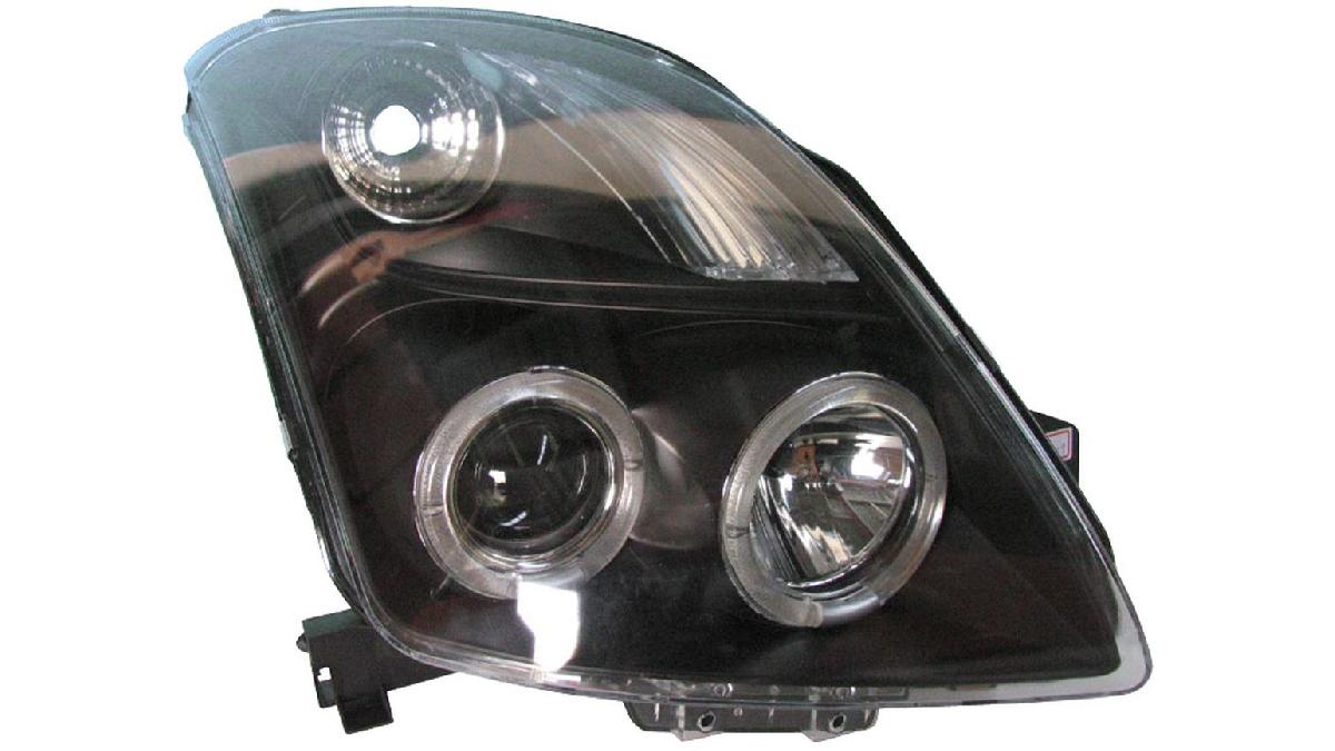 Set+de+phares+sur+mesure+pour+Suzuki+Swift+II+2005-2010+-+Noir+-+incl.+Angel-Eyes+-+Type+2